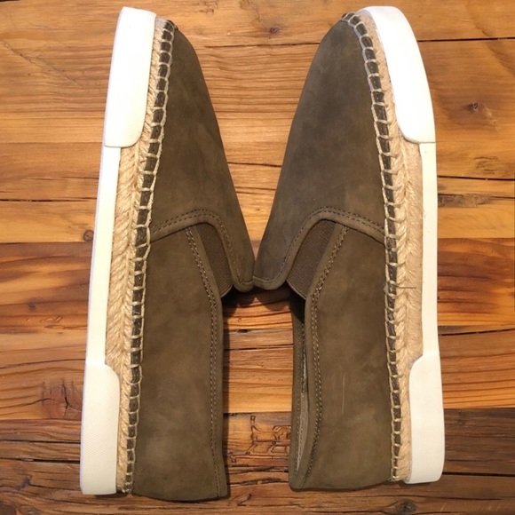 Vince Camuto Suede Slip-On Sneaker Olive Army Green NWT - Picture 8 of 8